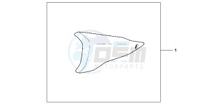 CBR250RB drawing MUFFLER COVER