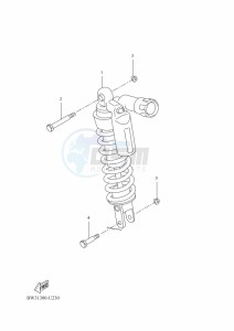 XTZ690 TENERE 700 (BNW1) drawing REAR SUSPENSION