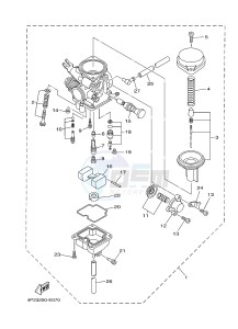 YBR125E (4P2G 4P2H 4P2J) drawing CARBURETOR