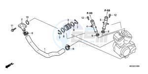 VT750CA9 Australia - (U / MME SPC) drawing WATER PIPE