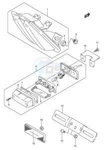 SV1000 (E2) drawing TAIL LAMP (SV1000K3 K4 K5 U1K3 U1K4 U1K5 U2K3 U2K4 U2K5)