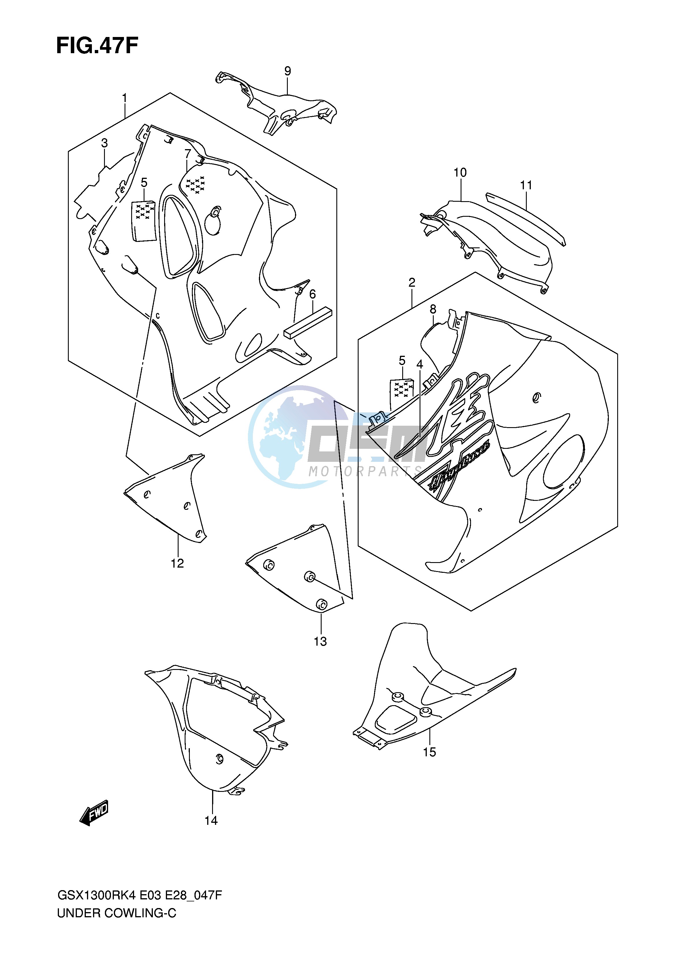 UNDER COWLING (GSX1300RZK7)