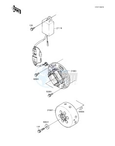 KX 250 C [KX250] (C1) [KX250] drawing IGNITION -- 83 KX250-C1- -