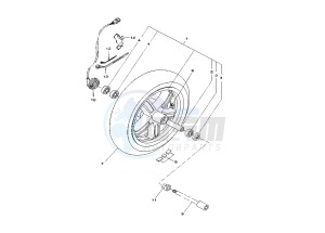 XC VERSITY 300 drawing FRONT WHEEL