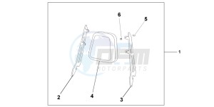 VTX1800C drawing BACKREST