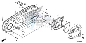 SH125ADE SH125AD UK - (E) drawing LEFT SIDE COVER