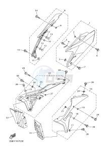 WR250F (2GBC 2GBD 2GBE) drawing SIDE COVER