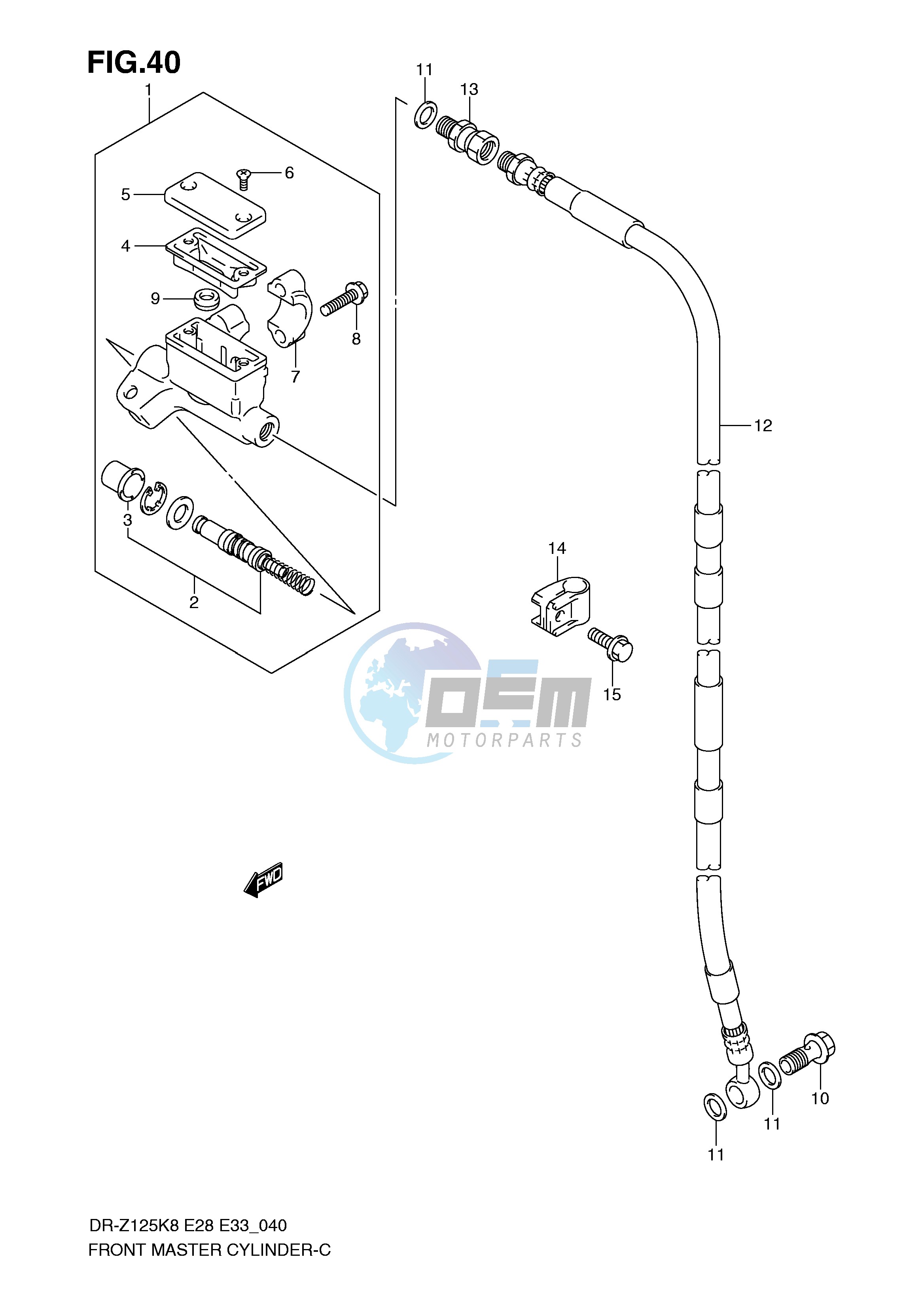 FRONT MASTER CYLINDER (DR-Z125L)