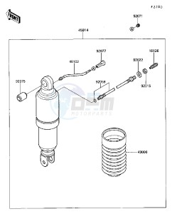 ZG 1000 A [CONCOURS] (A4-A6 A4 ONLY CAN) [CONCOURS] drawing SHOCK ABSORBER