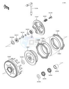 KX85 KX85CEF EU drawing Clutch