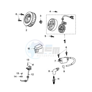 VCLIC BAEVP drawing IGNITION PART / WITH SENSOR