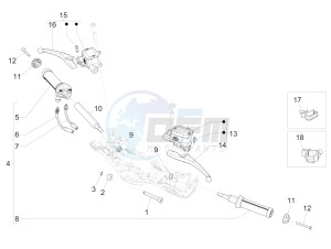 946 150 4T 3V ABS (NAFTA, APAC) AU, CN, JP, RI, TW, USA) drawing Handlebars - Master cil.