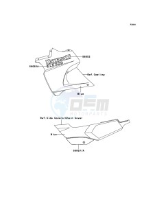 KLE500 KLE500B6F GB XX (EU ME A(FRICA) drawing Decals(Blue)