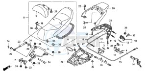 FJS600A 400 SILVER WING drawing SEAT