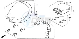 VT1100C3 drawing SEAT