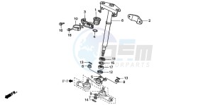 TRX350TE RANCHER ES drawing STEERING SHAFT