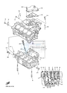 XJ6NA 600 XJ6-N (NAKED, ABS) (36BD 36BE) drawing CRANKCASE