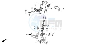 TRX350FM FOURTRAX 350 4X4 drawing STEERING SHAFT