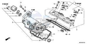 VFR1200XDC drawing CYLINDER HEAD COVER