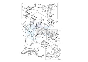 XV DX VIRAGO 535 drawing FENDER