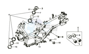 GTS 250 EVO drawing FRAME