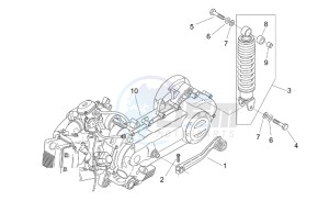 Mojito 125 drawing Engine - Rear shock absorber