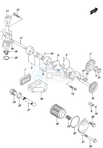 RM-Z450 drawing OIL PUMP