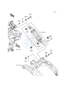 ER-6N_ABS ER650FCF XX (EU ME A(FRICA) drawing Suspension/Shock Absorber