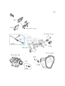 KX250F KX250ZGF EU drawing Fuel Injection