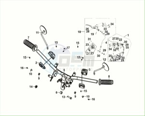 E-FIDDLE (EK4LW2-EU) (M2) drawing CABLE SWITCH HANDLE LEVER