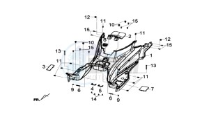 GTS 300i ABS drawing FOOTREST