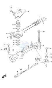 DF 200A drawing Throttle Rod