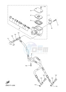 XVS1300A MIDNIGHT STAR (12C6) drawing FRONT MASTER CYLINDER