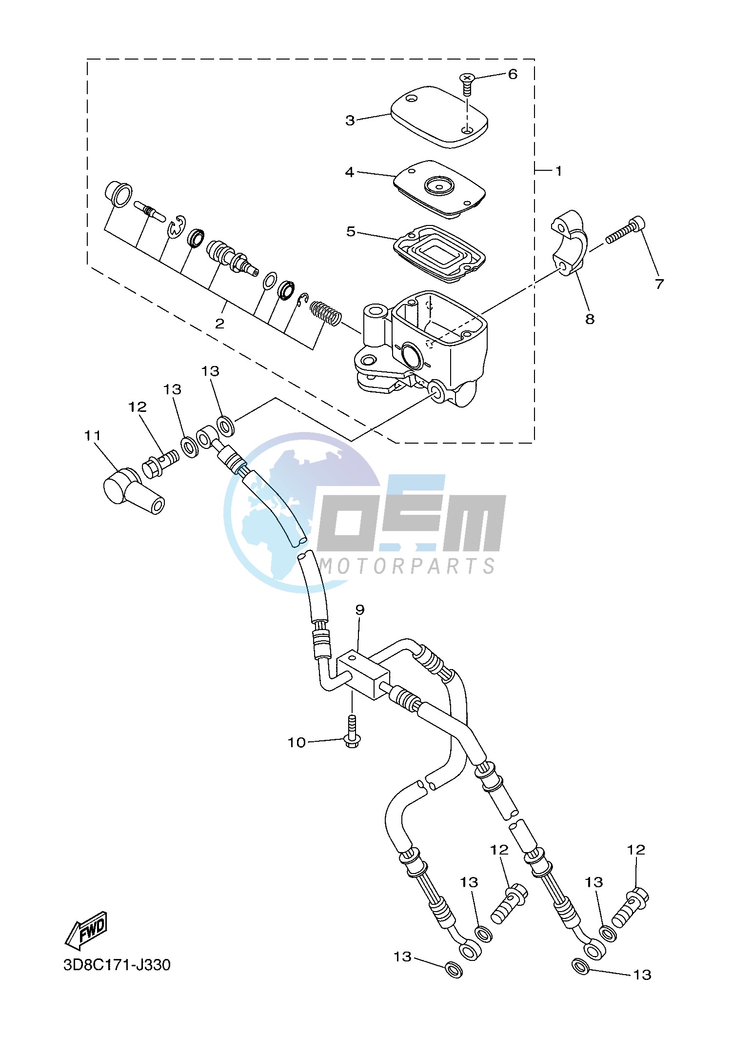 FRONT MASTER CYLINDER