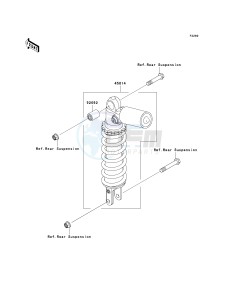 ZX 600 J [ZZR600] (J6F-J8F) J6F drawing SHOCK ABSORBER-- S- -