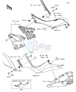 Z1000 ZR1000FFF FR GB XX (EU ME A(FRICA) drawing Side Covers