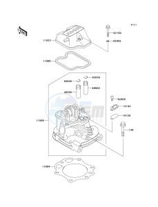 KAF 300 C [MULE 550] (C6-C7) [MULE 550] drawing CYLINDER HEAD