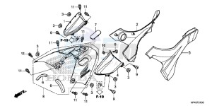 TRX420TMD TRX420 Europe Direct - (ED) drawing SIDE COVER/TANK COVER