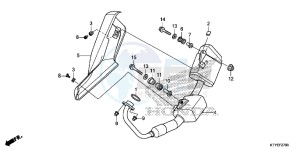 CBR125RF CBR125R 2ED - (2ED) drawing EXHAUST MUFFLER