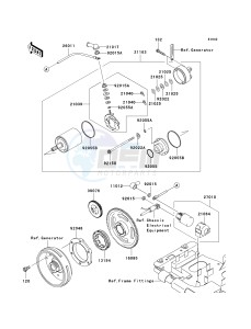 KVF 650 F [BRUTE FORCE 650 4X4I] (F6F-F9F ) F6F drawing STARTER MOTOR-- F6F- -