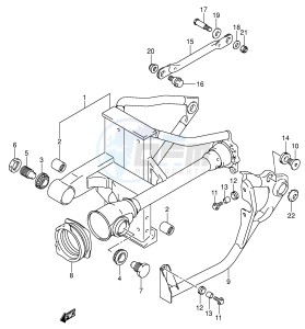 VL800 (E2) VOLUSIA drawing REAR SWINGING ARM (MODEL K3 K4 K5)