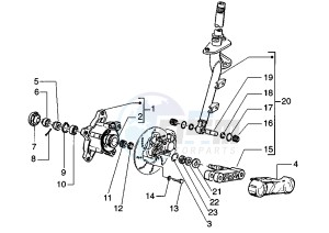 ET4 125 drawing Front Fork