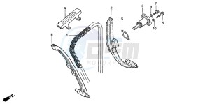 CBF500A drawing CAM CHAIN/TENSIONER