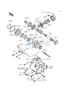 KLF 300 B [BAYOU 300] (B1-B4) [BAYOU 300] drawing FRONT BEVEL GEAR