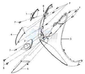 MIO 50 25KMH drawing FR PLATE / INDICATORS