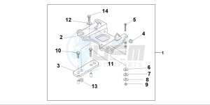 NT650V DEAUVILLE drawing SUB CARRIER 45L TOPBOX