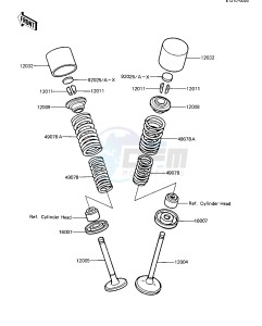 ZX 1100 A [GPZ] (A1-A2) [GPZ] drawing VALVES