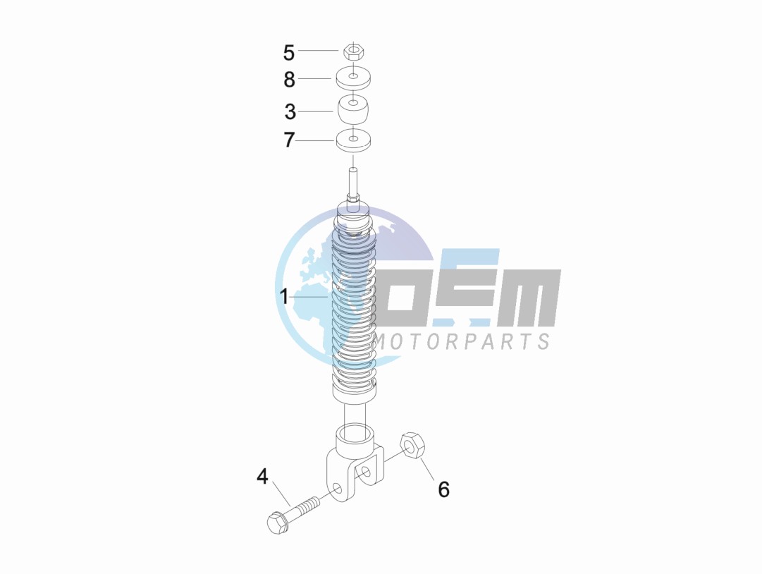 Rear suspension - Shock absorber - s