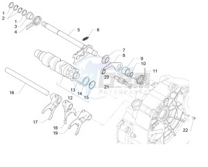 V7 II Special ABS 750 drawing Gear box selector