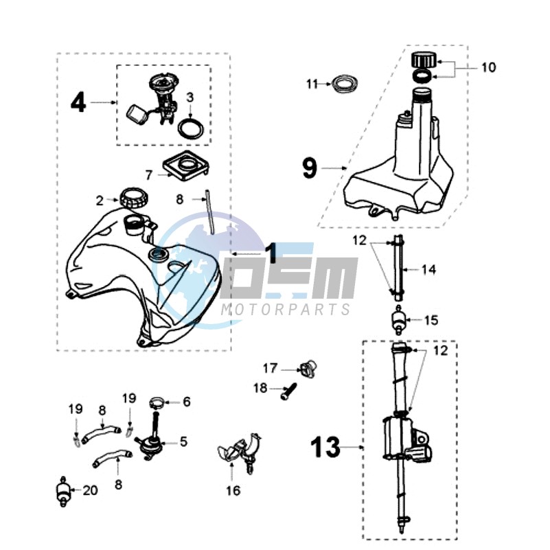 TANK AND FUEL PUMP